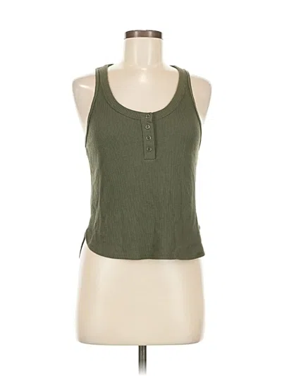 Pre-owned Wild Fable Tank Top Green Halter Neckline Tops