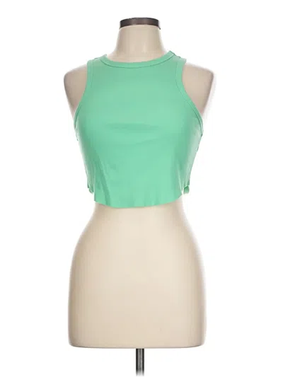 Pre-owned Wild Fable Tank Top Green Halter Neckline Tops