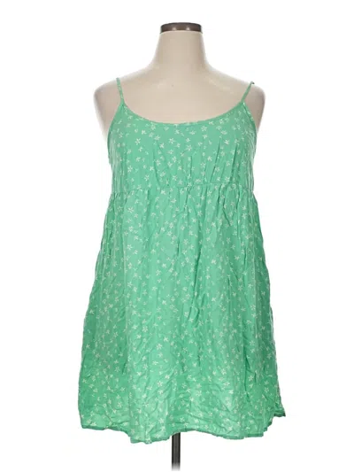 Pre-owned Wild Fable Tank Top Green Halter Neckline Tops