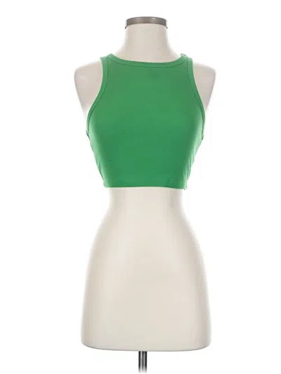 Pre-owned Wild Fable Tank Top Green Halter Neckline Tops