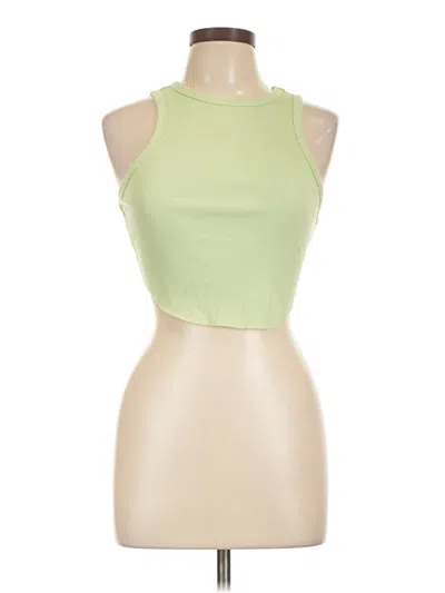 Pre-owned Wild Fable Tank Top Green Halter Neckline Tops