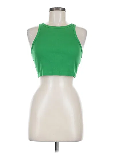 Pre-owned Wild Fable Tank Top Green Halter Neckline Tops