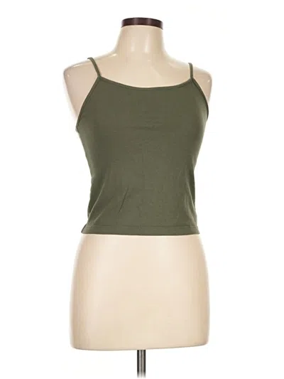 Pre-owned Wild Fable Tank Top Green Halter Neckline Tops