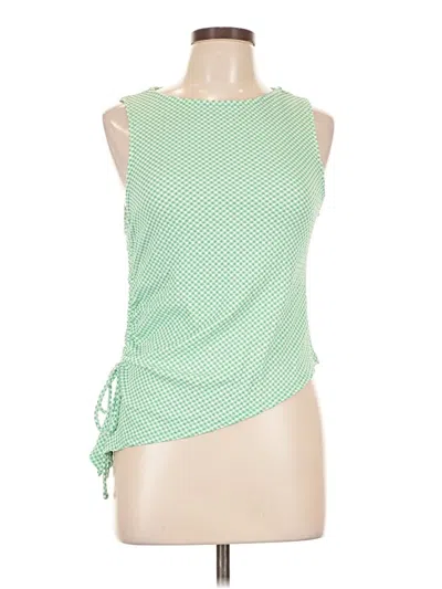 Pre-owned Wild Fable Tank Top Green One Shoulder Neckline Tops