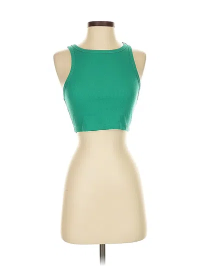 Pre-owned Wild Fable Tank Top Green Strapless Neckline Tops