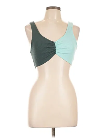 Pre-owned Wild Fable Tank Top Green Strapless Neckline Tops