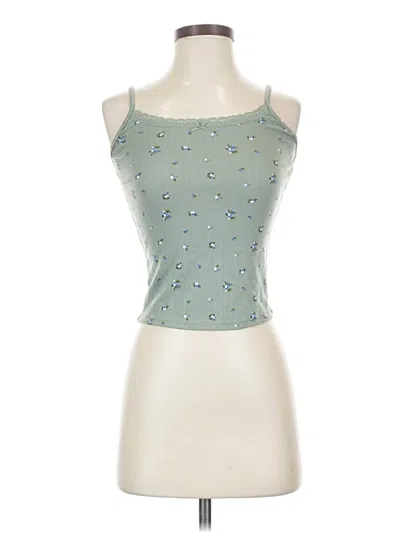 Pre-owned Wild Fable Tank Top Green Strapless Neckline Tops