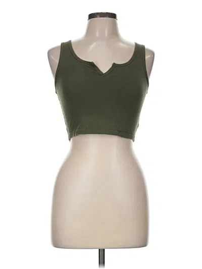 Pre-owned Wild Fable Tank Top Green Strapless Neckline Tops