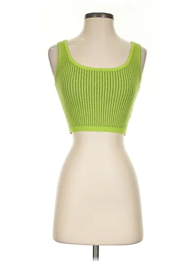 Pre-owned Wild Fable Tank Top Green Strapless Neckline Tops