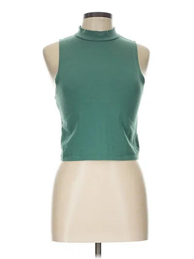 Pre-owned Wild Fable Tank Top Green Turtleneck Tops
