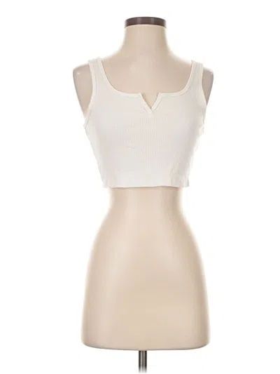 Pre-owned Wild Fable Tank Top Ivory Strapless Neckline Tops