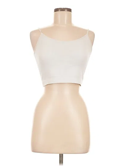 Pre-owned Wild Fable Tank Top Ivory Strapless Neckline Tops In White