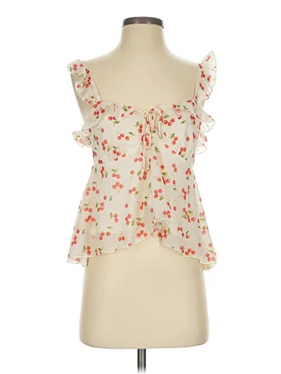 Pre-owned Wild Fable Tank Top Ivory Sweetheart Neckline Tops