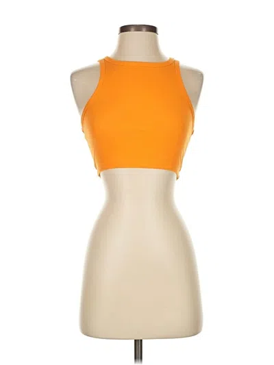Pre-owned Wild Fable Tank Top Orange Halter Neckline Tops