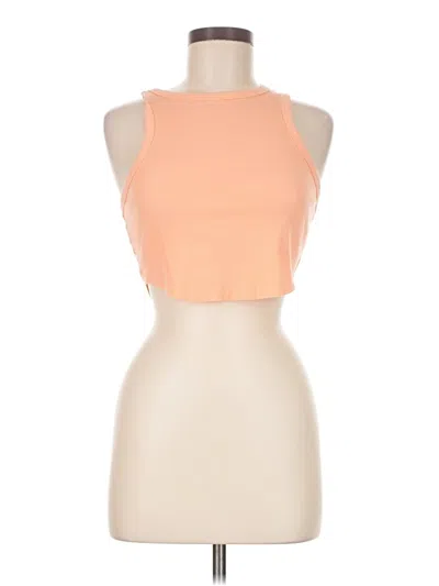 Pre-owned Wild Fable Tank Top Orange Halter Neckline Tops