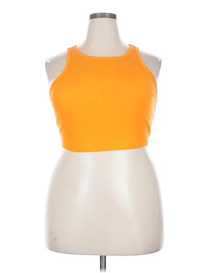 Pre-owned Wild Fable Tank Top Orange Halter Neckline Tops
