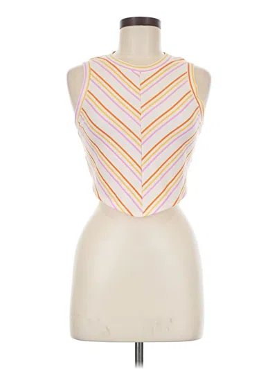 Pre-owned Wild Fable Tank Top Orange Halter Neckline Tops