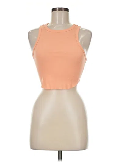 Pre-owned Wild Fable Tank Top Orange Halter Neckline Tops