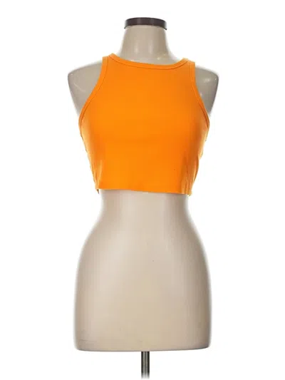 Pre-owned Wild Fable Tank Top Orange Halter Neckline Tops