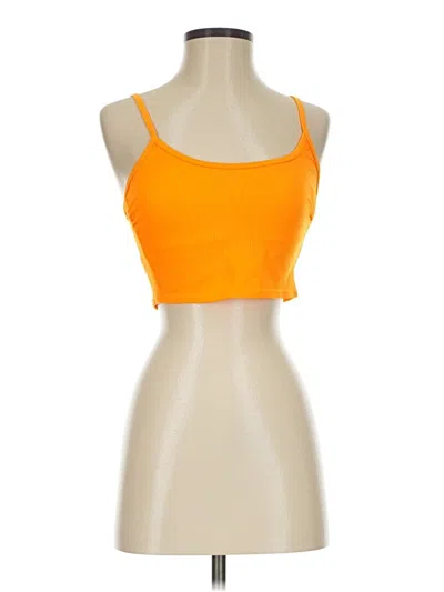 Pre-owned Wild Fable Tank Top Orange Strapless Neckline Tops
