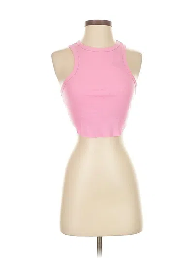 Pre-owned Wild Fable Tank Top Pink Halter Neckline Tops