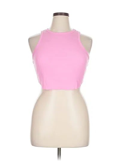 Pre-owned Wild Fable Tank Top Pink Halter Neckline Tops
