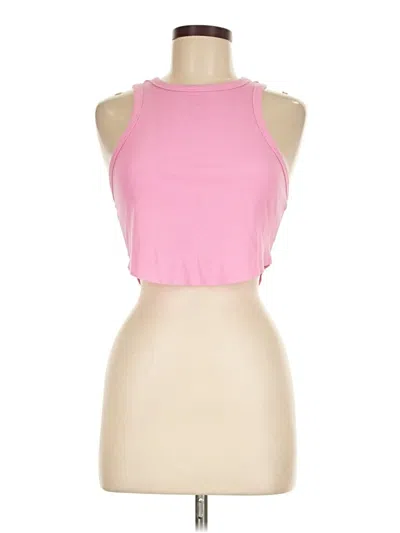 Pre-owned Wild Fable Tank Top Pink Halter Neckline Tops