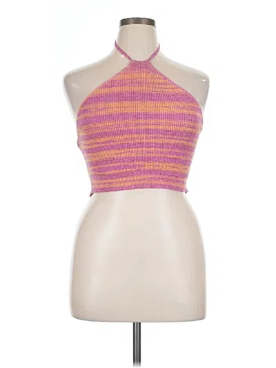 Pre-owned Wild Fable Tank Top Pink Halter Neckline Tops