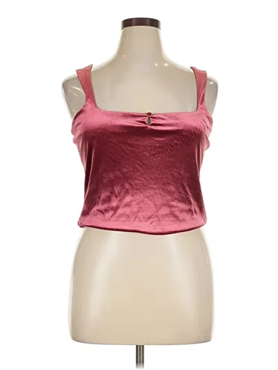 Pre-owned Wild Fable Tank Top Pink Strapless Neckline Tops
