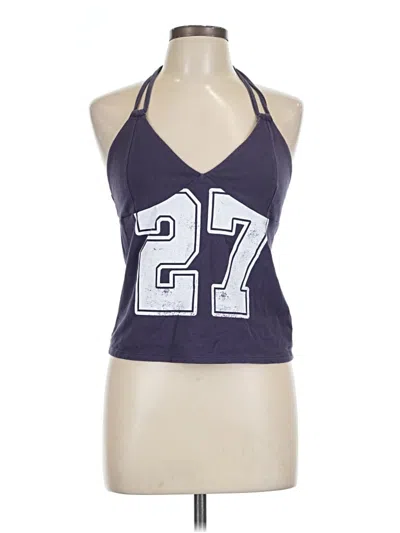 Pre-owned Wild Fable Tank Top Purple Halter Neckline Tops