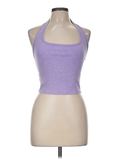 Pre-owned Wild Fable Tank Top Purple Halter Neckline Tops