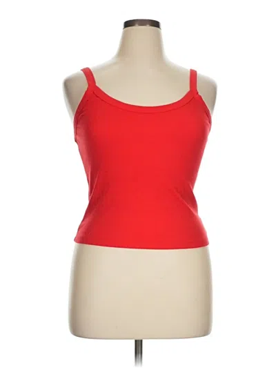 Pre-owned Wild Fable Tank Top Red Strapless Neckline Tops