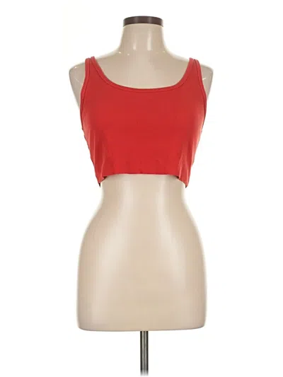 Pre-owned Wild Fable Tank Top Red Strapless Neckline Tops