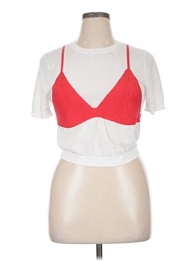 Pre-owned Wild Fable Tank Top Red Sweetheart Neckline Tops