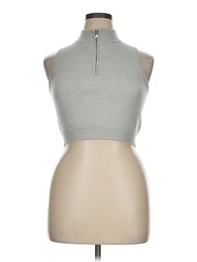 Pre-owned Wild Fable Tank Top Silver Halter Neckline Tops