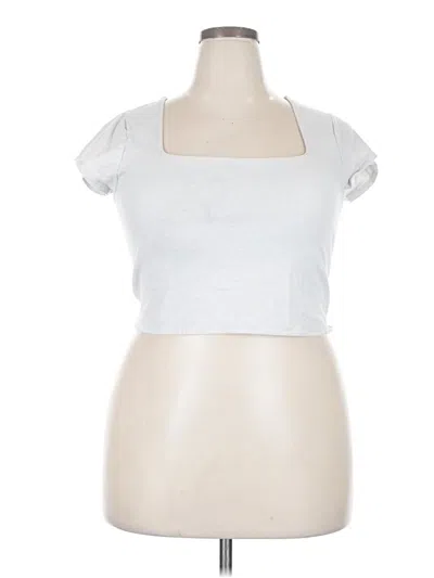 Pre-owned Wild Fable Tank Top Silver Square Neckline Tops