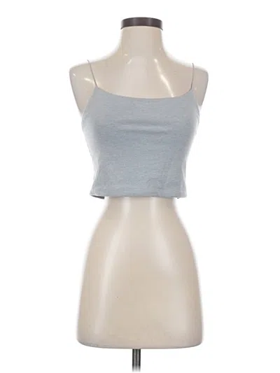Pre-owned Wild Fable Tank Top Silver Strapless Neckline Tops