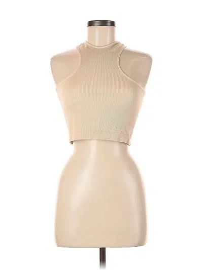 Pre-owned Wild Fable Tank Top Tan Halter Neckline Tops