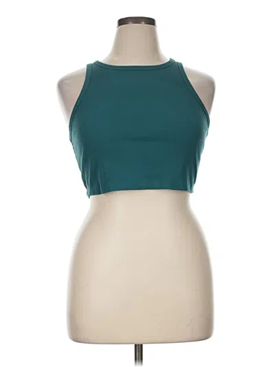 Pre-owned Wild Fable Tank Top Teal Halter Neckline Tops