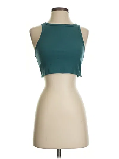 Pre-owned Wild Fable Tank Top Teal Halter Neckline Tops In Blue