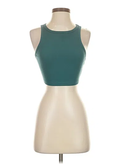 Pre-owned Wild Fable Tank Top Teal Halter Neckline Tops In Blue
