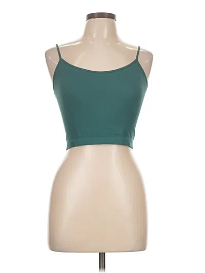 Pre-owned Wild Fable Tank Top Teal Strapless Neckline Tops