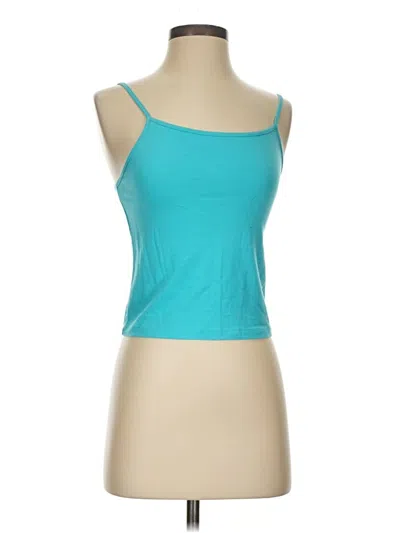 Pre-owned Wild Fable Tank Top Teal Strapless Neckline Tops