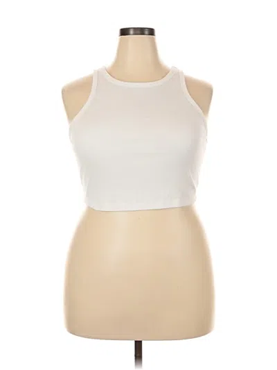 Pre-owned Wild Fable Tank Top White Halter Neckline Tops