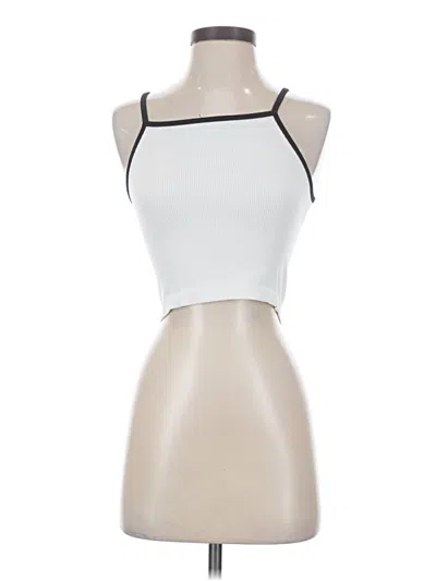 Pre-owned Wild Fable Tank Top White Halter Neckline Tops