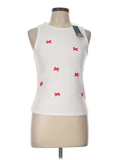 Pre-owned Wild Fable Tank Top White Halter Neckline Tops