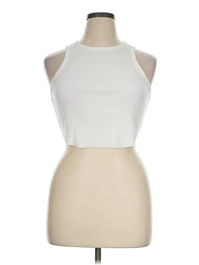 Pre-owned Wild Fable Tank Top White Halter Neckline Tops