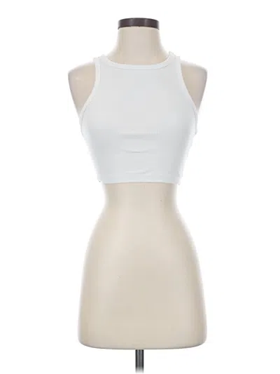Pre-owned Wild Fable Tank Top White Halter Neckline Tops