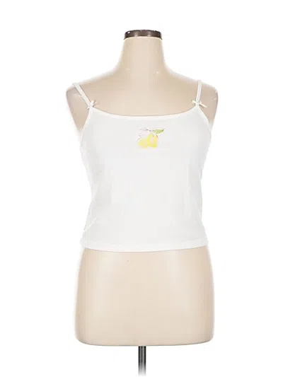 Pre-owned Wild Fable Tank Top White Strapless Neckline Tops
