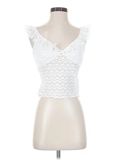 Pre-owned Wild Fable Tank Top White Sweetheart Neckline Tops